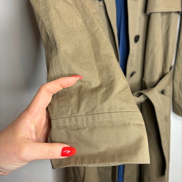 Anne Willi Paris Cotton Trench Coat Tan - Picture 4 of 13
